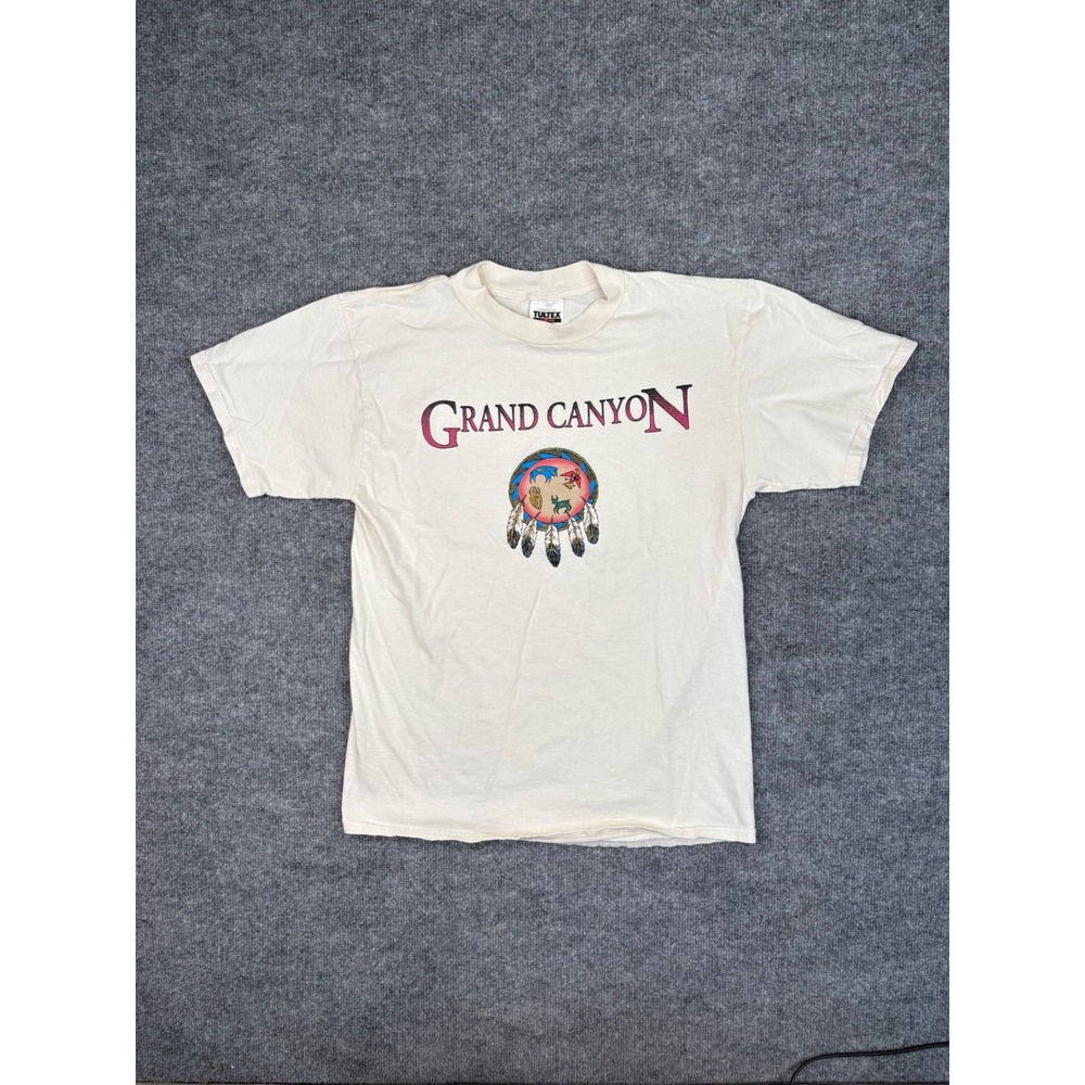 Vintage Tultex Grand Canyon Graphic T-Shirt Mens Large Cotton 90s Nature